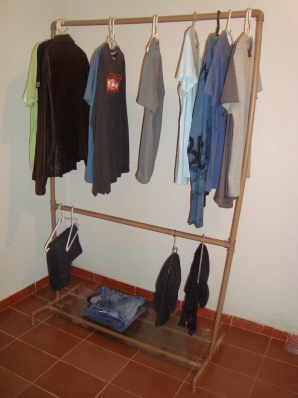 DIY Criativo: Closet de Cano de PVC Super Original - inspiração