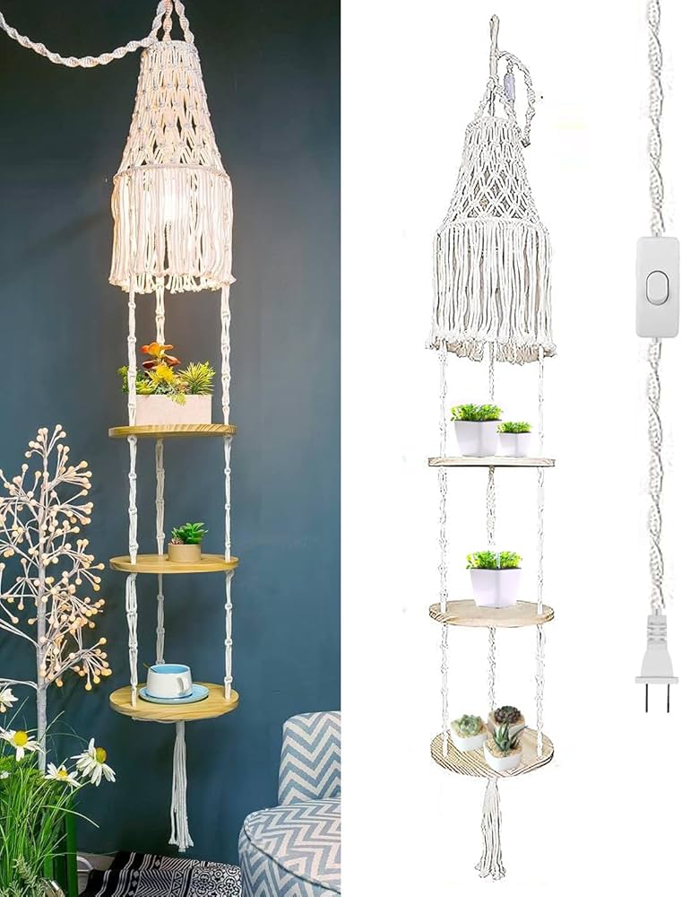 Fonte Suspensa em Macramê: Boêmia e Elegância Aérea - inspiração