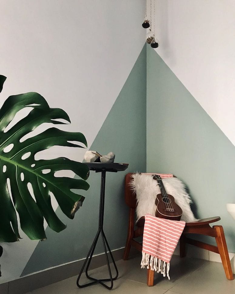 Pintura Geométrica: Modernidade e Estilo DIY - ideia