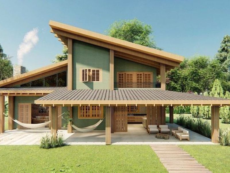 Elegância Rústica: Tons Terrosos e Detalhes em Madeira - detalhe