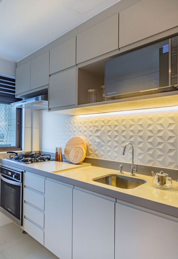 Com Revestimento 3D e Texturas Sutis - inspiração