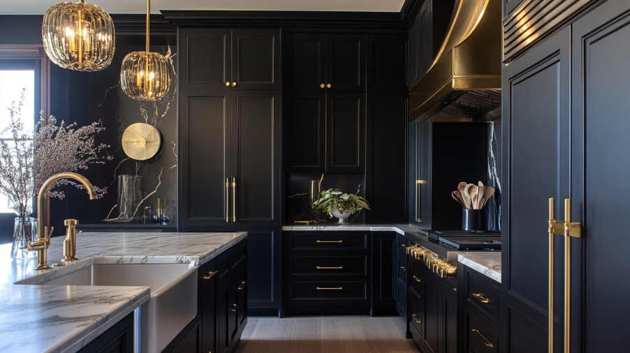 Com Detalhes Dourados: Glamour e Elegância para um Espaço Único - ideia