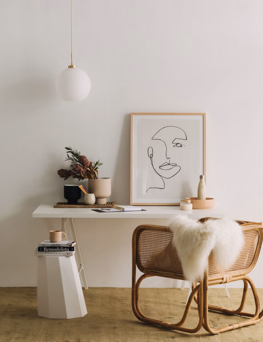 Minimalismo Funcional: Decoração Clean e Eficiente para Home Offices - detalhe