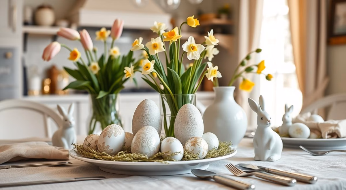 Páscoa Sustentável: Decoração Criativa com Materiais Reciclados e Elementos Naturais - inspiração