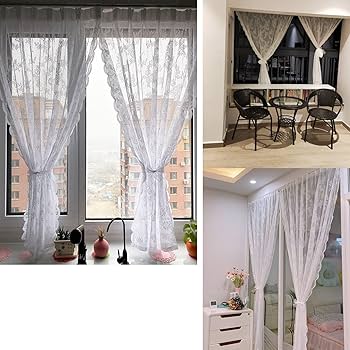 Varanda Romântica com Cortinas de Voile e Luzes - ideia