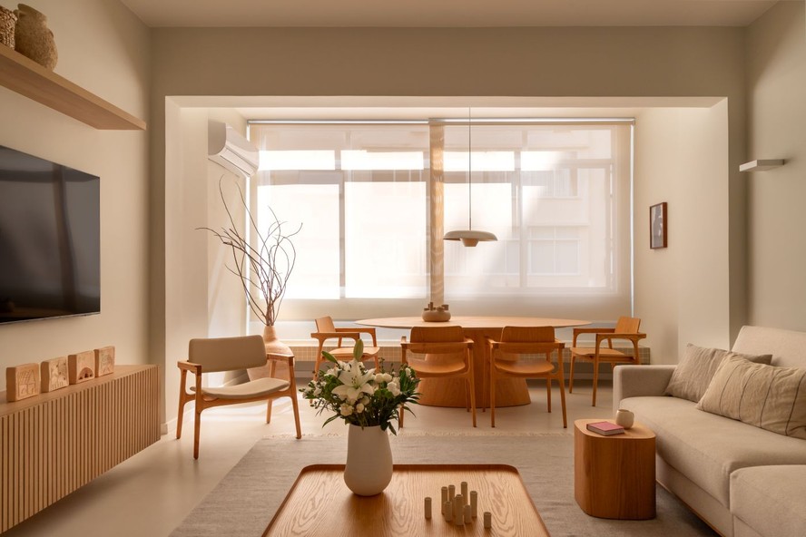 Escandinavo Natural: Madeira Clara e Texturas Orgânicas - ideia