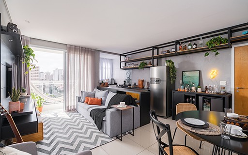 Com Cimento Queimado e Toque Moderno: Elegância Urbana - inspiração