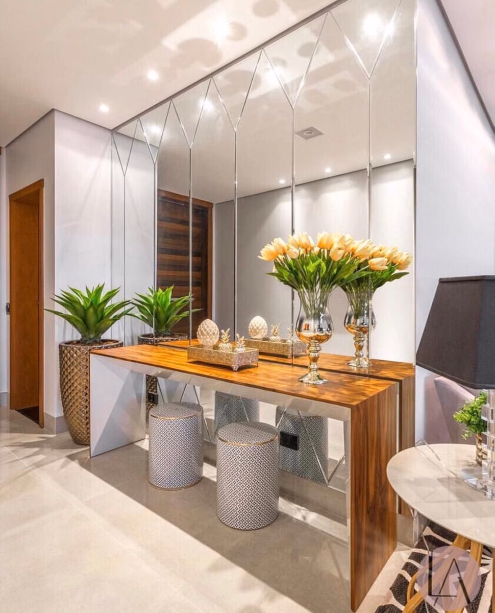 ideias de Parede com espelho ...