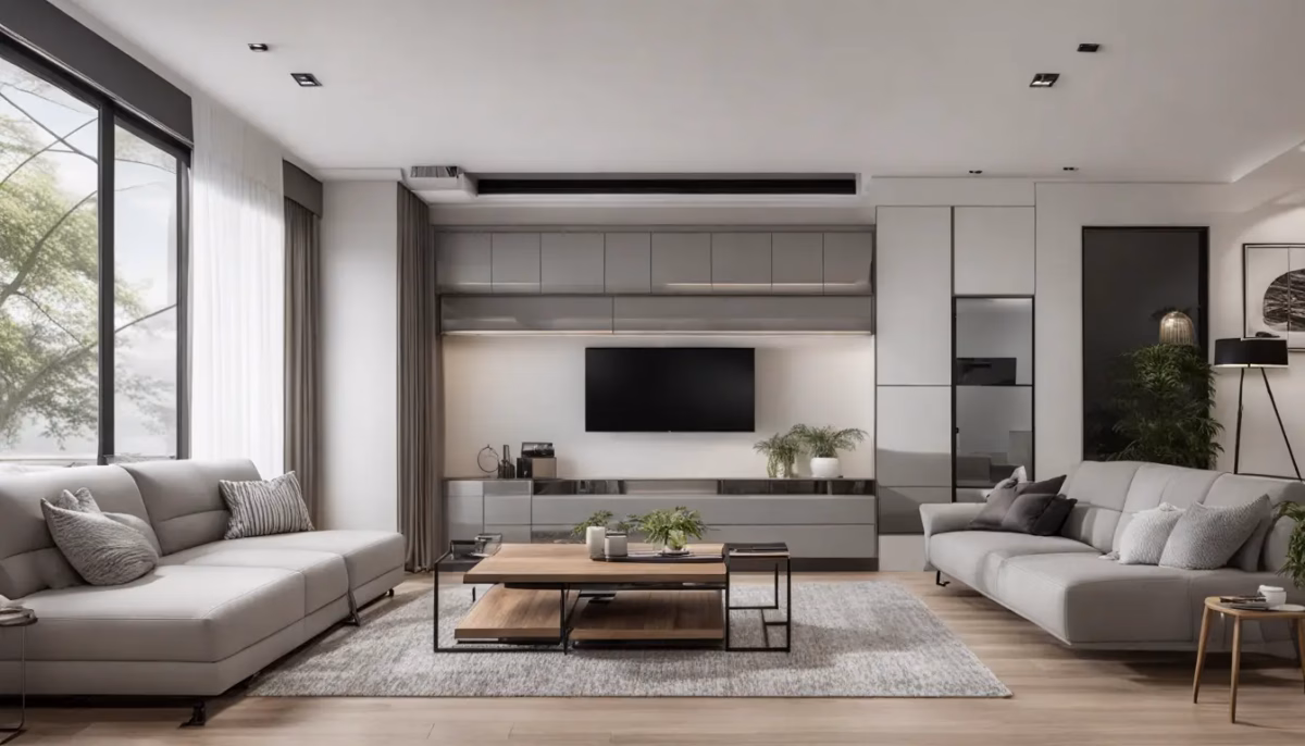 Sala de Estar Funcional com Móveis Modulares e Soluções Inteligentes - ideia