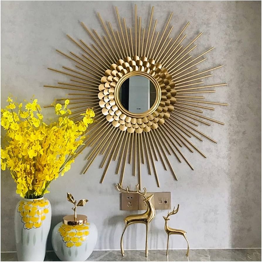 Espelho Sol: Um Toque Retrô e Acolhedor - ideia