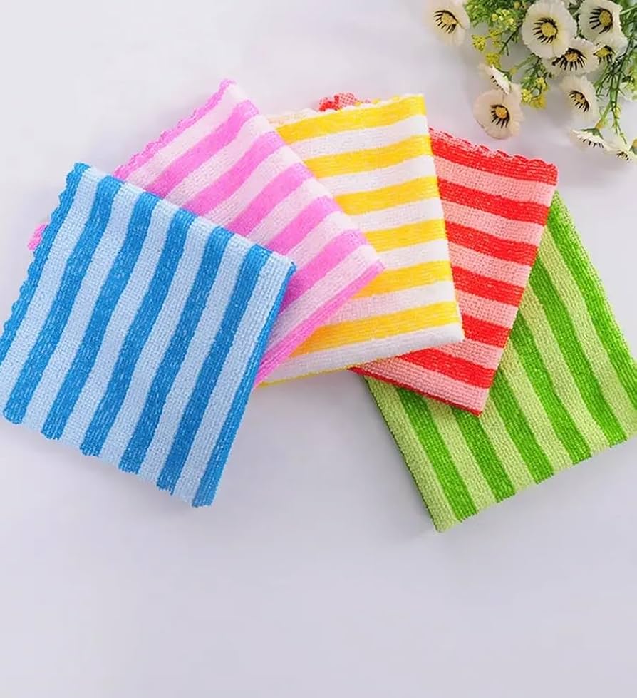 Flanelas de Microfibra Texturizadas para Limpeza Profunda - detalhe