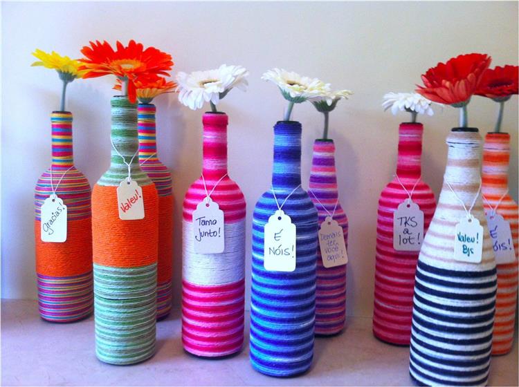 Garrafas Decoradas com Pintura Chalk Paint: Um Toque Retrô - inspiração