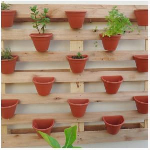 Mini Horta na Varanda com Pallets Reciclados: Sustentabilidade com Estilo - ideia