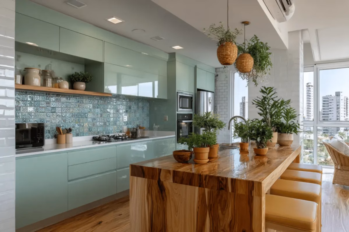 Cozinha colorida: 25 ideias e ...