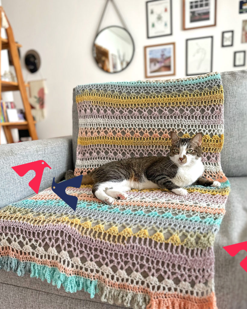 Manta de Crochê Colorida para Alegrar o Ambiente - inspiração