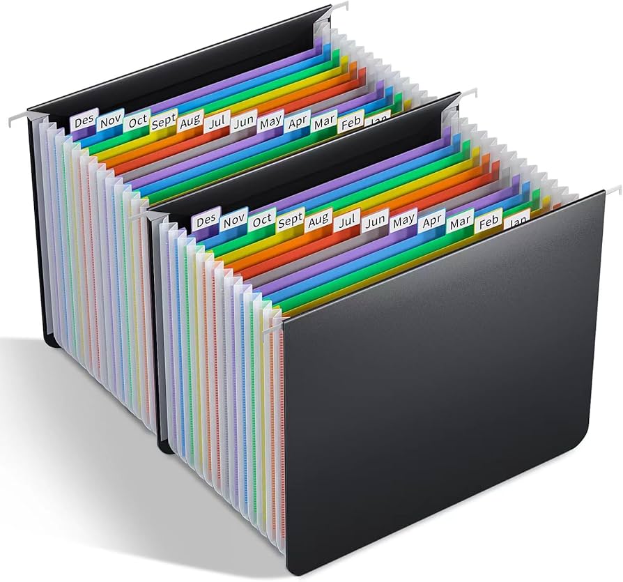 Pastas Suspensas Coloridas Para Cada Categoria - ideia