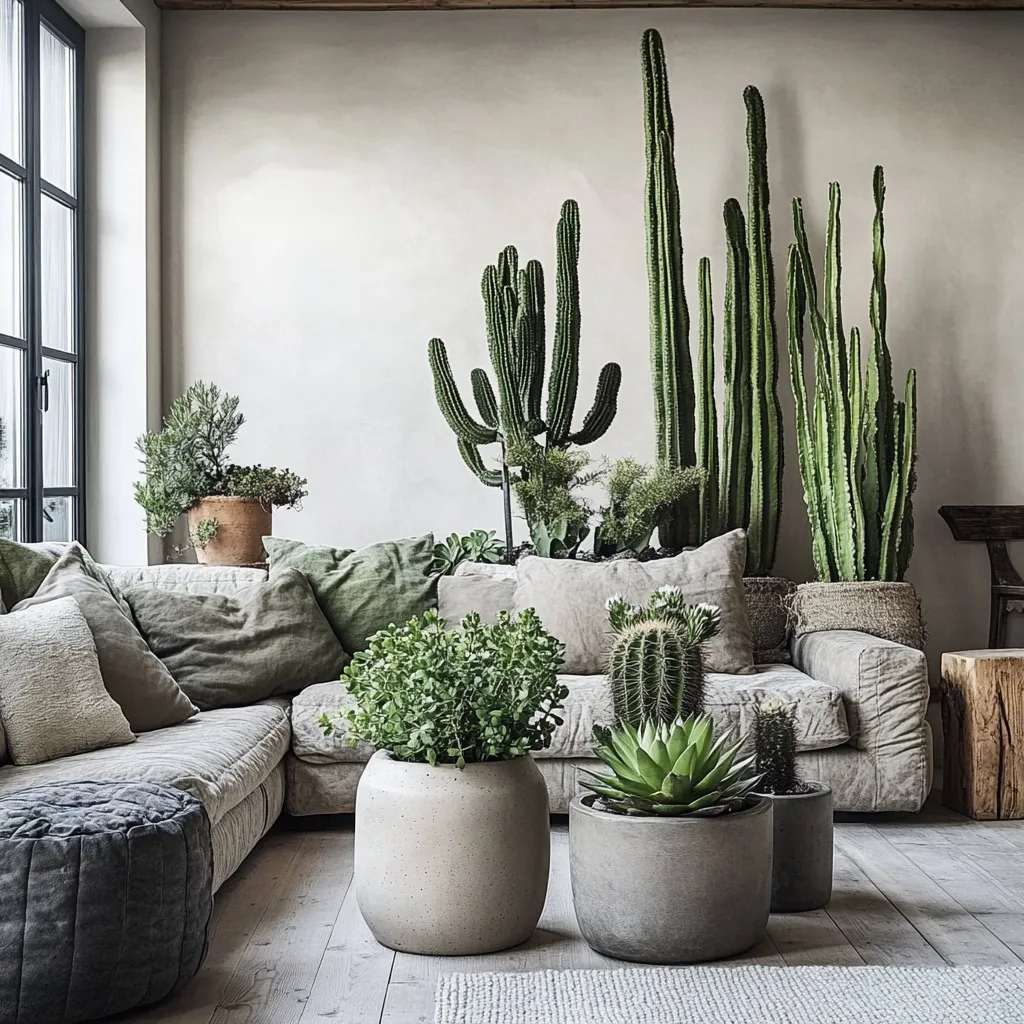 Cactos e Pedras Decorativas: Deserto Aconchegante - inspiração