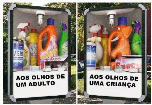 Detergente e Água Sanitária: Fotografias de Acidentes Domésticos - inspiração