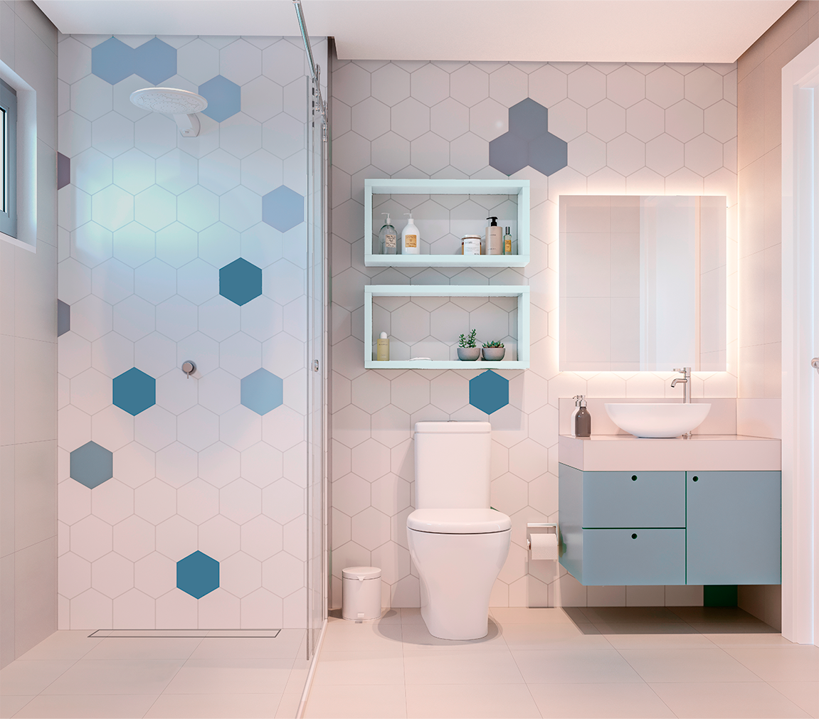 Com Rejunte Epóxi Tom Sobre Tom para Discrição Total - detalhe