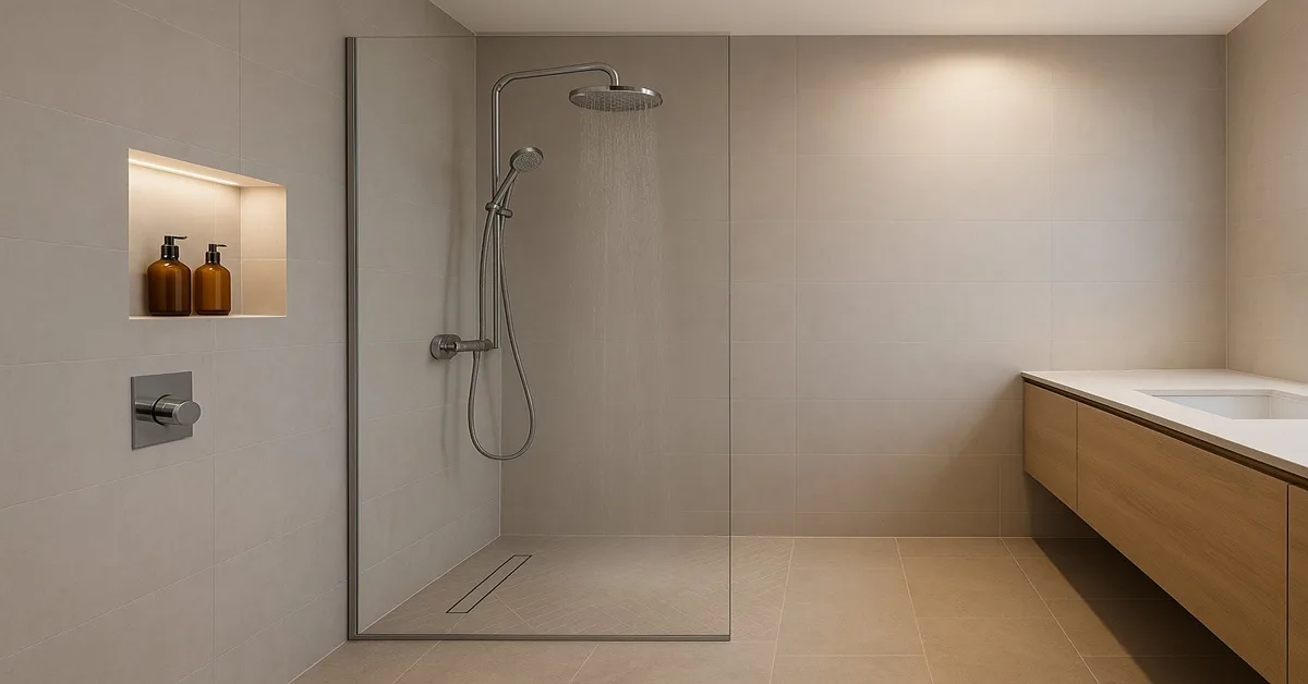 Liberdade e Amplitude: O Chuveiro Italiano sem Barreiras - ideia