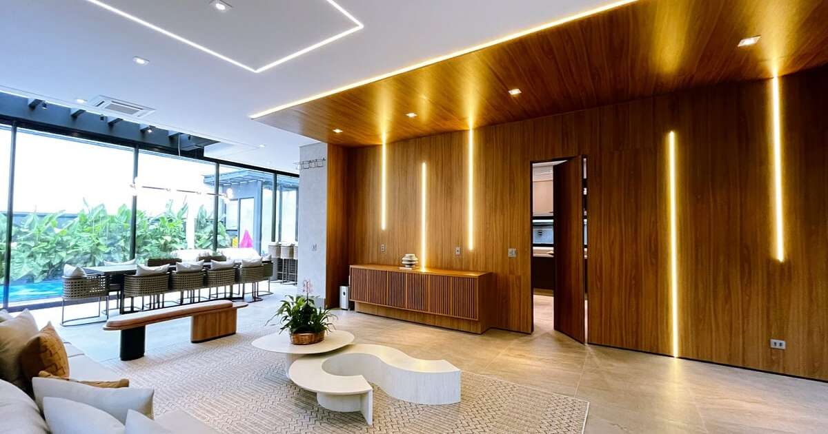 Elegância e Modernidade com Iluminação Estratégica - detalhe