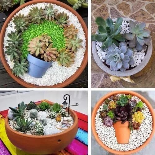 Vasos Decorados com Pedras e Cristais: Um Toque de Sofisticação - ideia