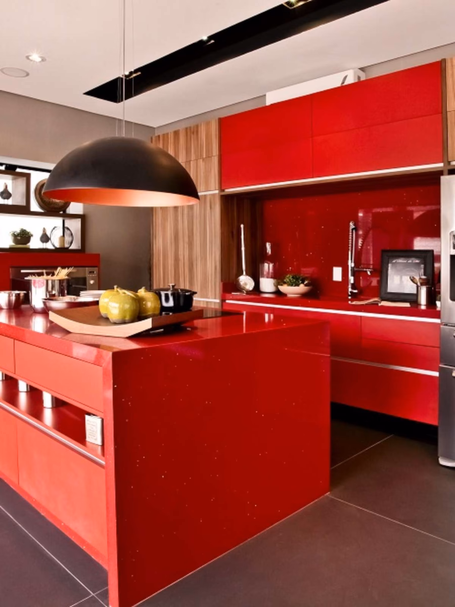 Armários de Cozinha Coloridos com Tinta Lousa: Liberdade para Criar e Anotar! - detalhe