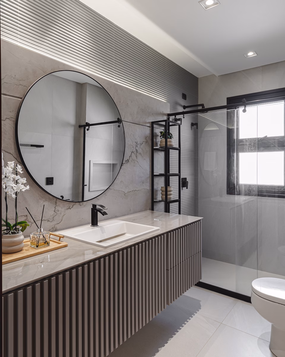 Com Metais Pretos para um Look Industrial - detalhe