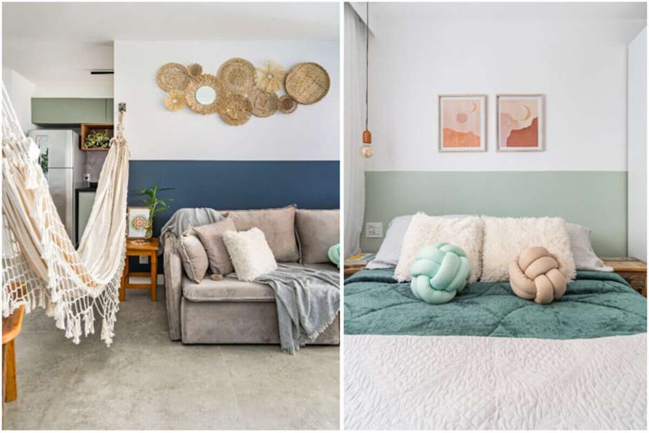 Meia Parede: Divida Ambientes com Cor e Personalidade - inspiração