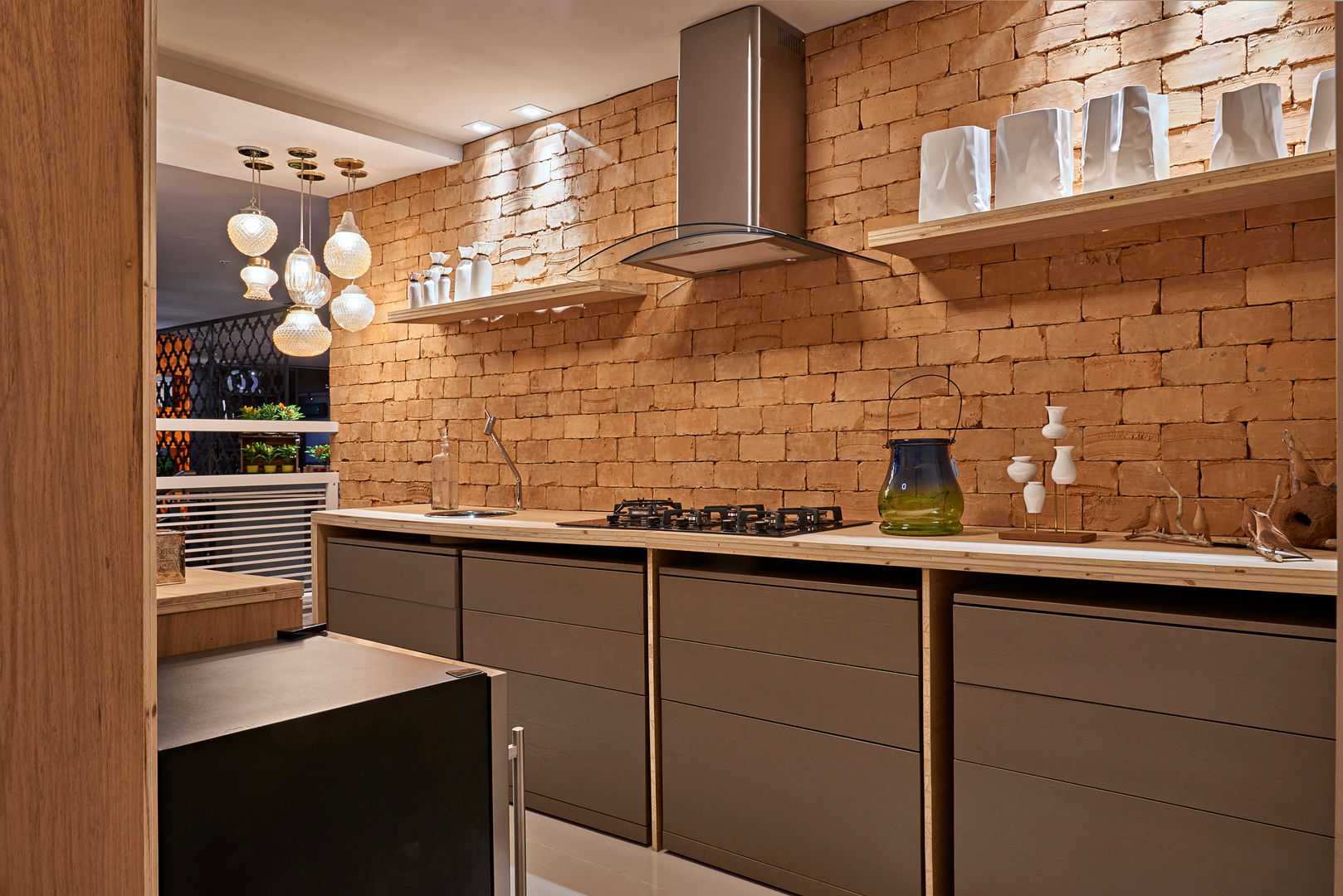 Tijolinho em Meia Parede: Detalhe Que Faz a Diferença - inspiração