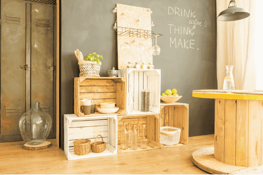 Caixotes Iluminados: Crie Ambientes Aconchegantes com Pisca-Piscas - detalhe