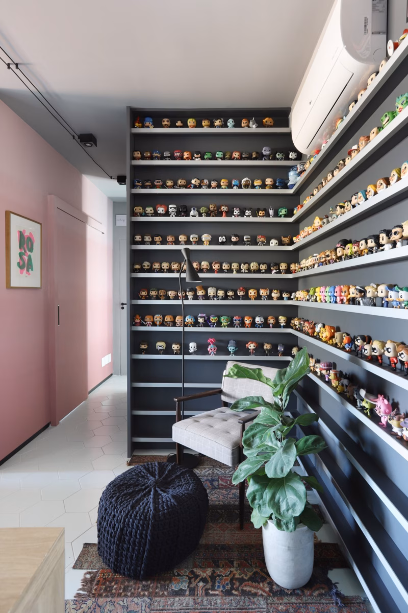 Nichos Suspensos de Metal: Leveza e Minimalismo para Espaços Compactos - detalhe