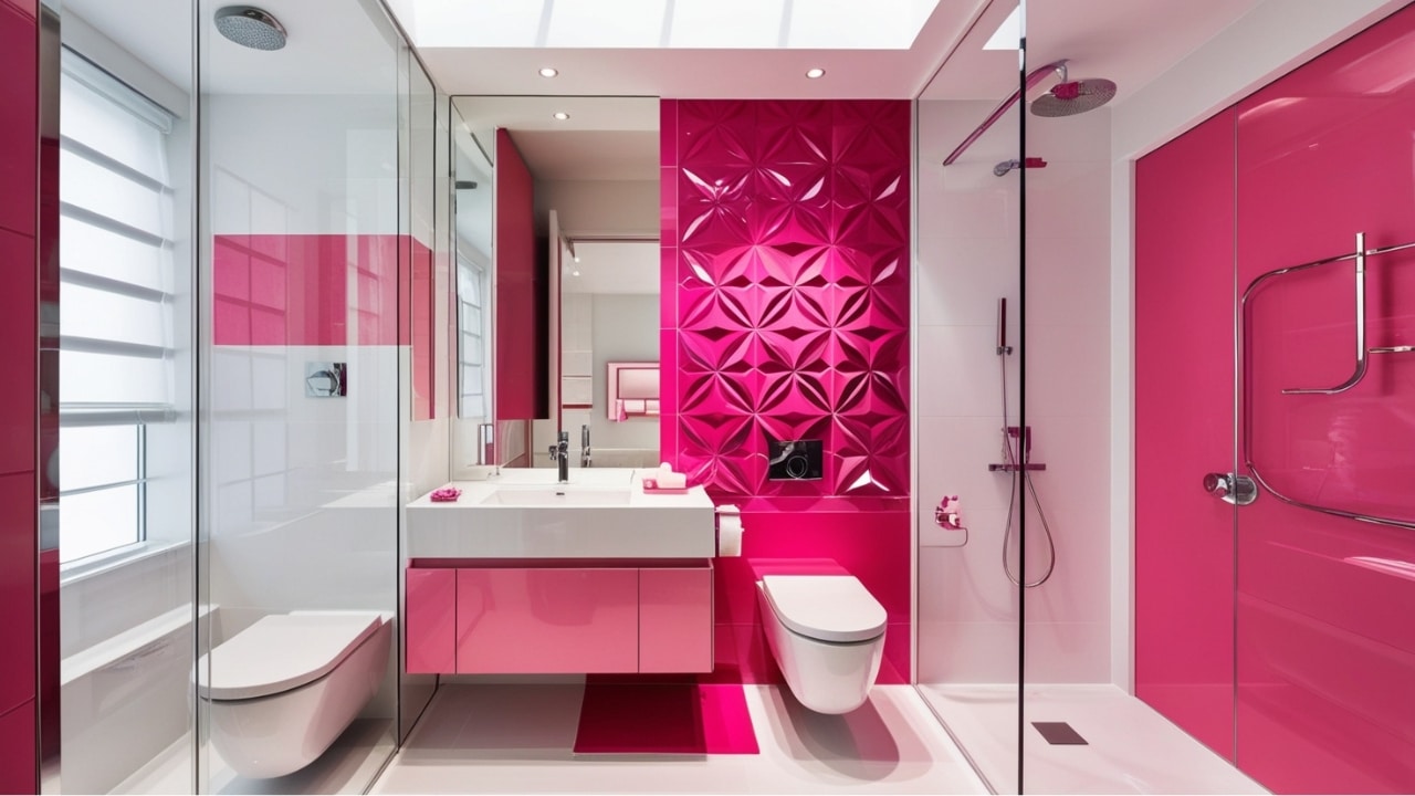 Rosa e Preto: Contraste Moderno e Cheio de Atitude - ideia