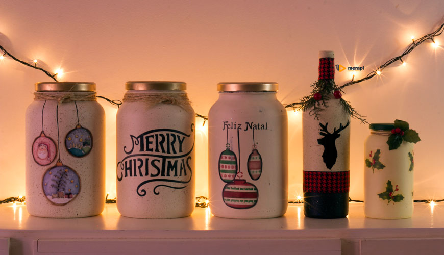 Potes de Vidro Repaginados com Pintura Chalk Paint: Um Enfeito Vintage e Elegante! - inspiração