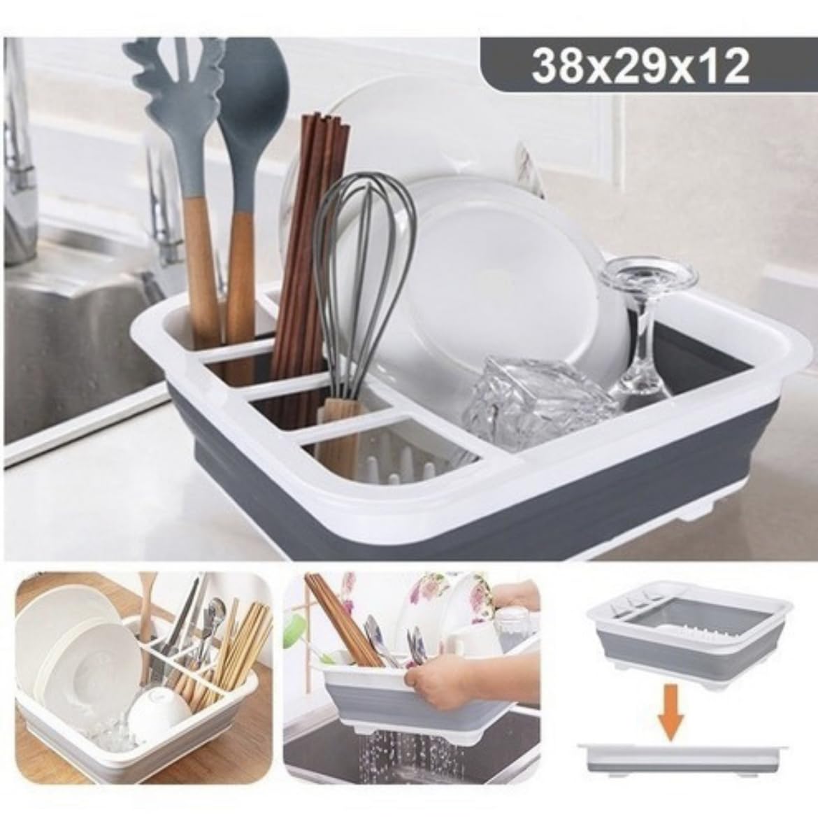 Escorredor de Silicone Dobrável: Praticidade e Cores Vibrantes - ideia