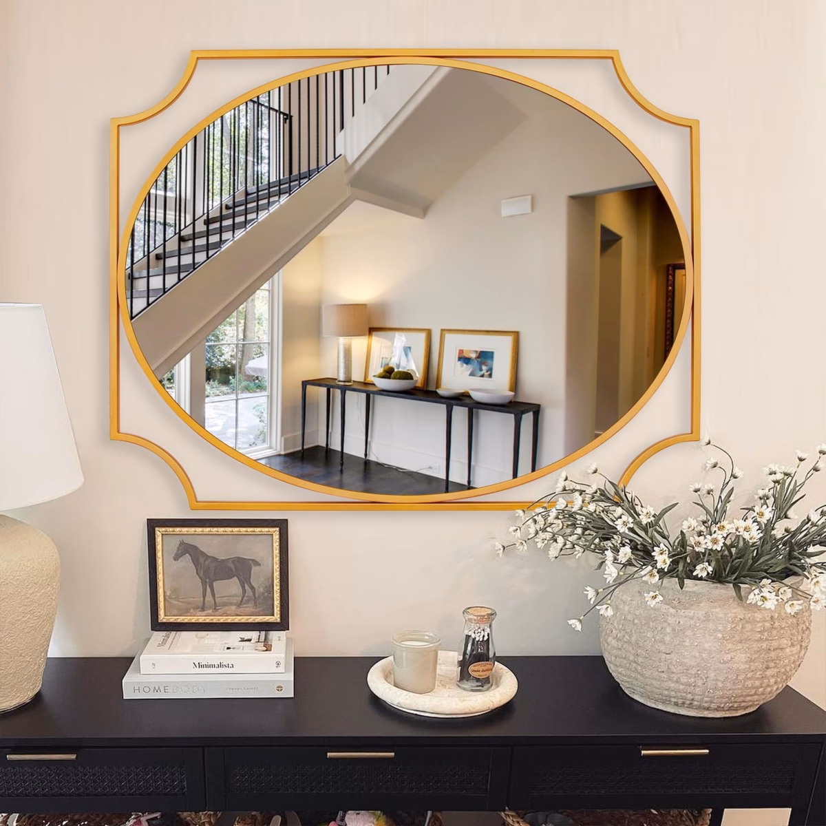 Minimalismo Sofisticado: Espelhos Geométricos - inspiração