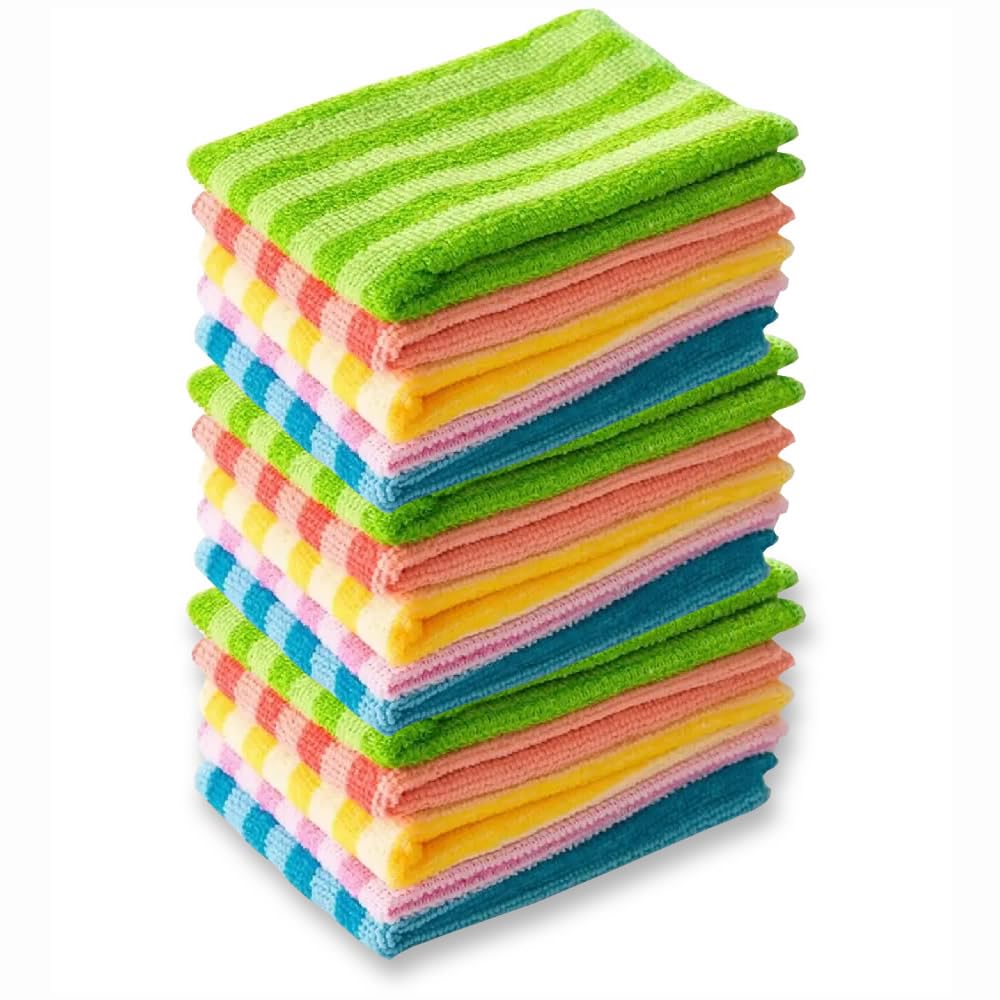 Flanelas de Microfibra Texturizadas para Limpeza Profunda - ideia