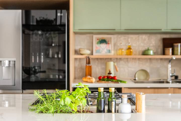 Integrado à Decoração da Cozinha: Praticidade e Beleza ao Alcance da Mão - detalhe