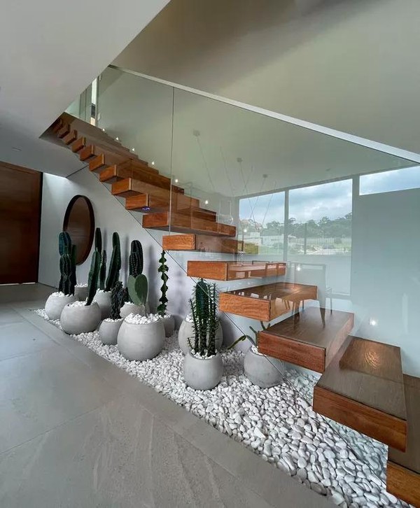 Estilo minimalista com iluminação indireta - detalhe