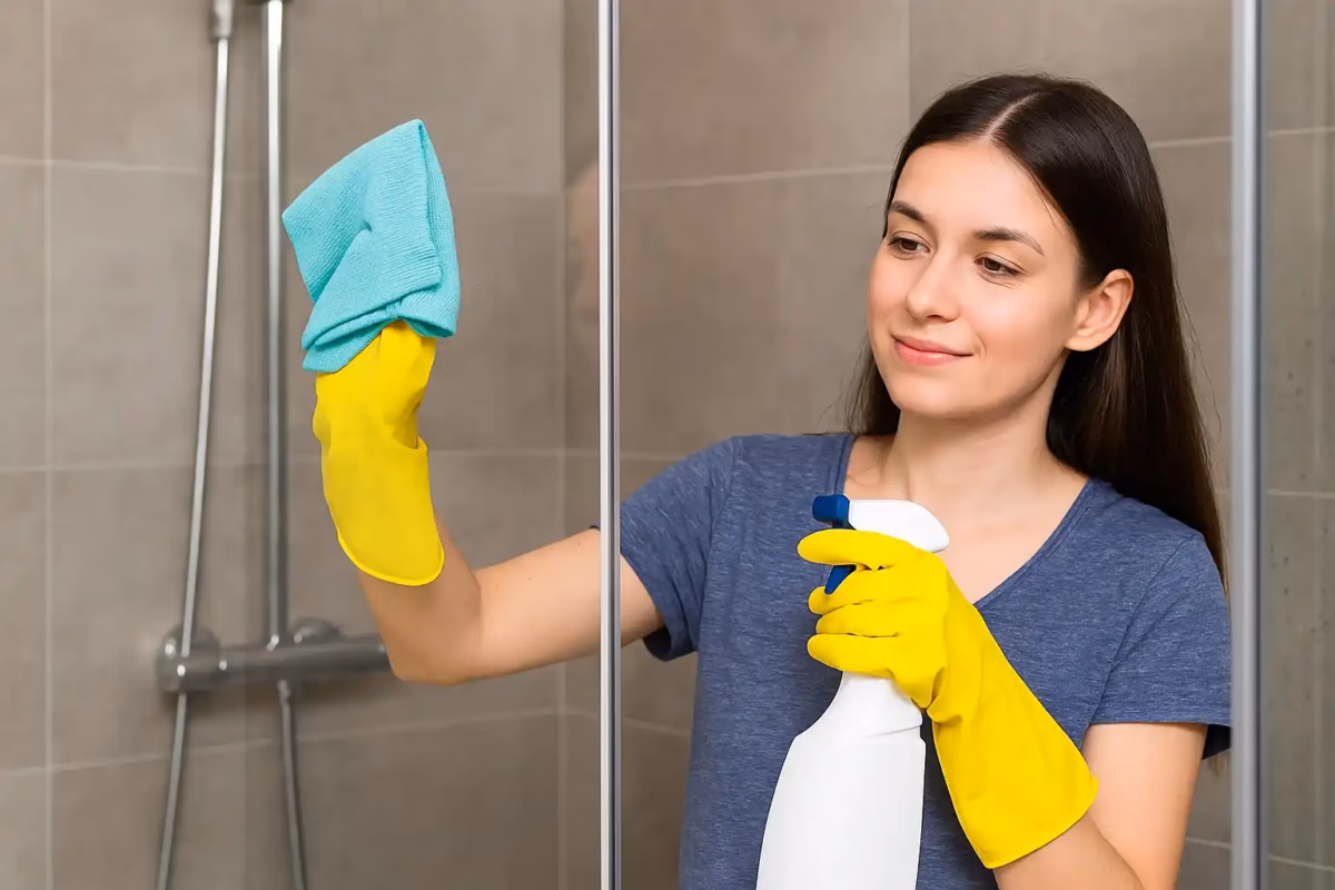 Com Banheiro Impecável: Box Limpo e Livre de Manchas - ideia