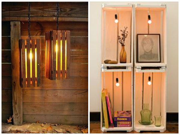 Iluminação Aconchegante: Caixotes com Luzes de Fada para Ambientes Mágicos - detalhe