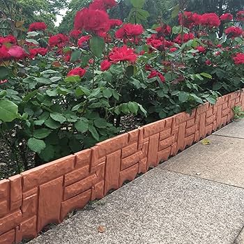 Canteiros Delimitados com Bordas de Tijolos à Vista - detalhe