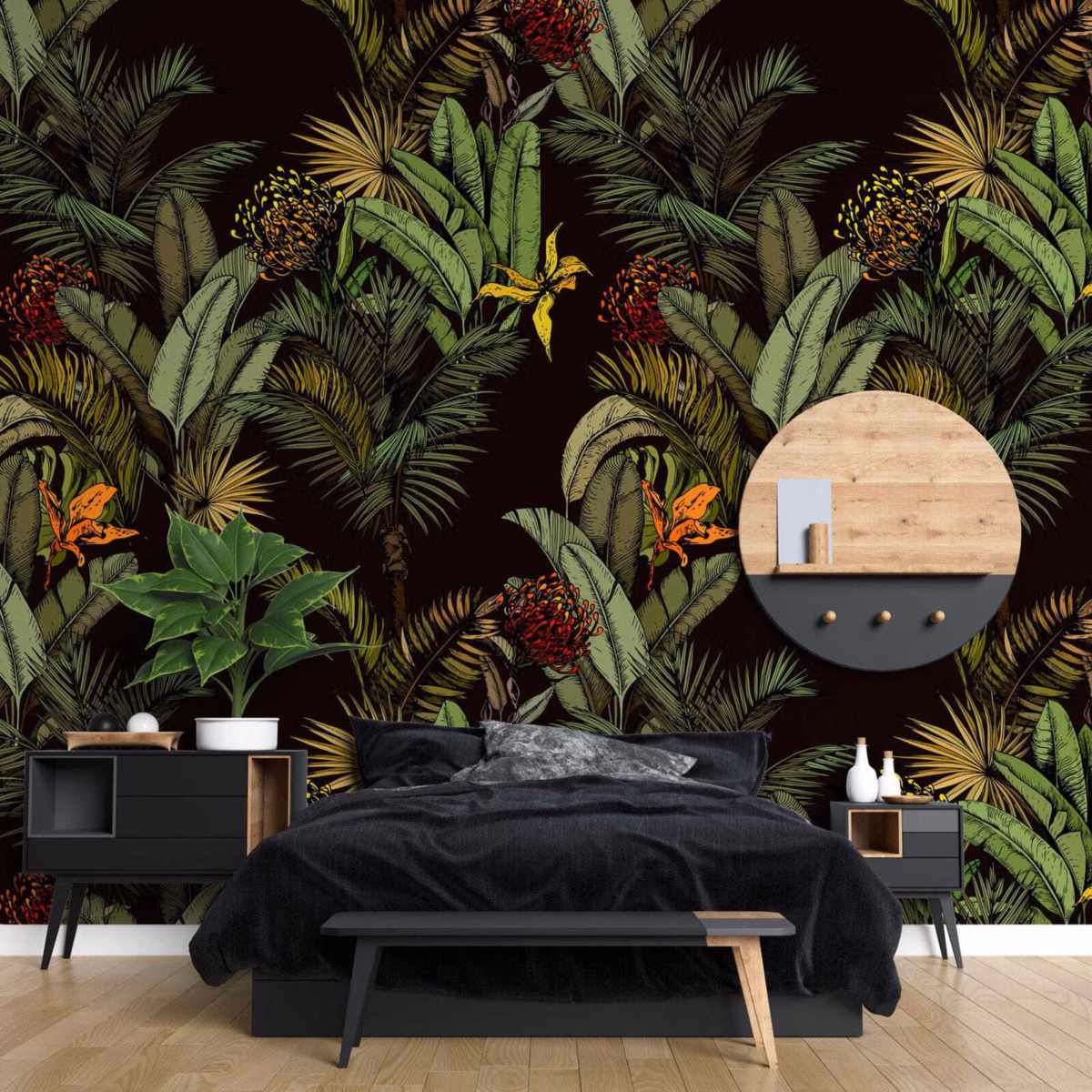 Tropical Moderno: Cores Vivas e Folhagens Exuberantes - ideia