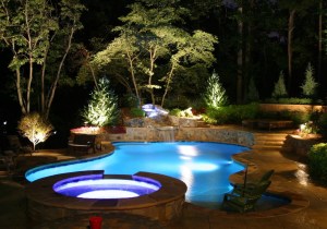 Com Iluminação LED Subaquática - ideia