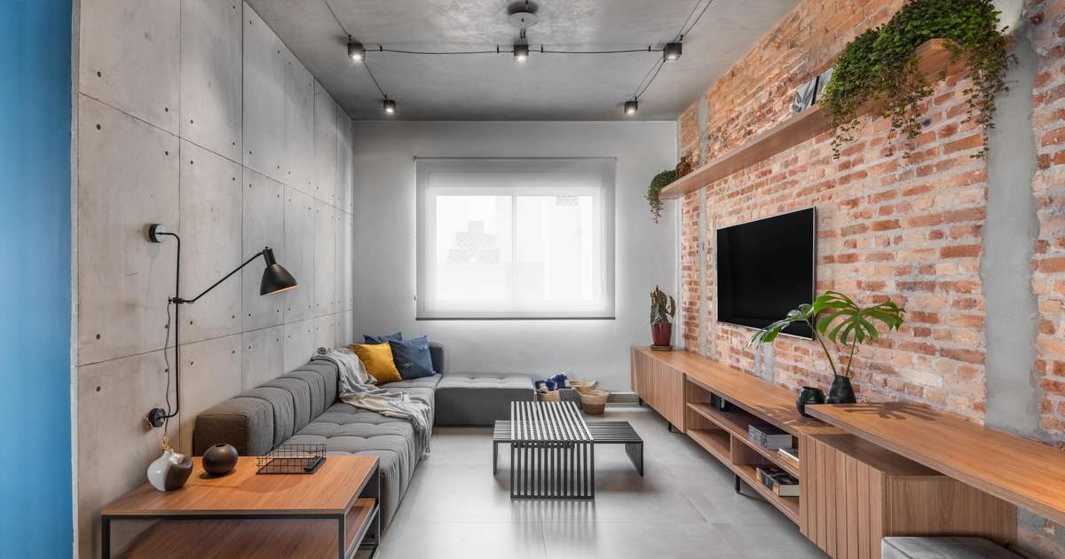 Estilo Rústico Chic: Piso Cerâmico com Textura de Pedra - inspiração