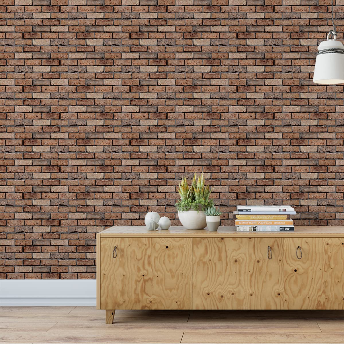 Efeito Tijolinho Aparente com Adesivo Rústico - ideia