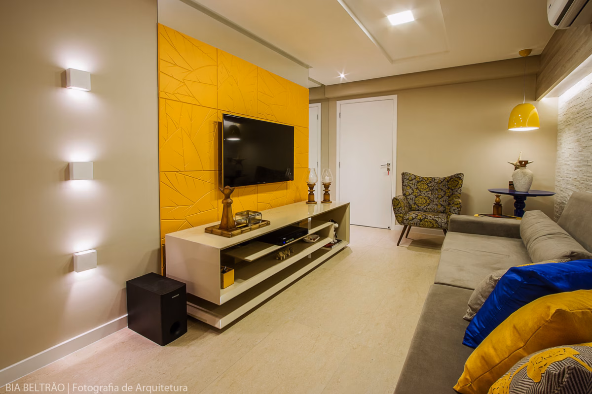 Amarelo Manteiga Suave com Detalhes em Rosé Gold - ideia