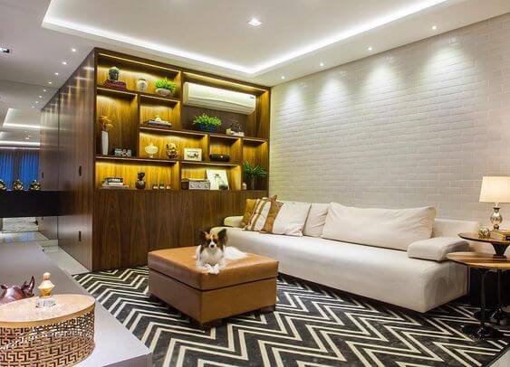 Sanca de Gesso e Espelhos: Ampliando Espaços com Elegância - detalhe