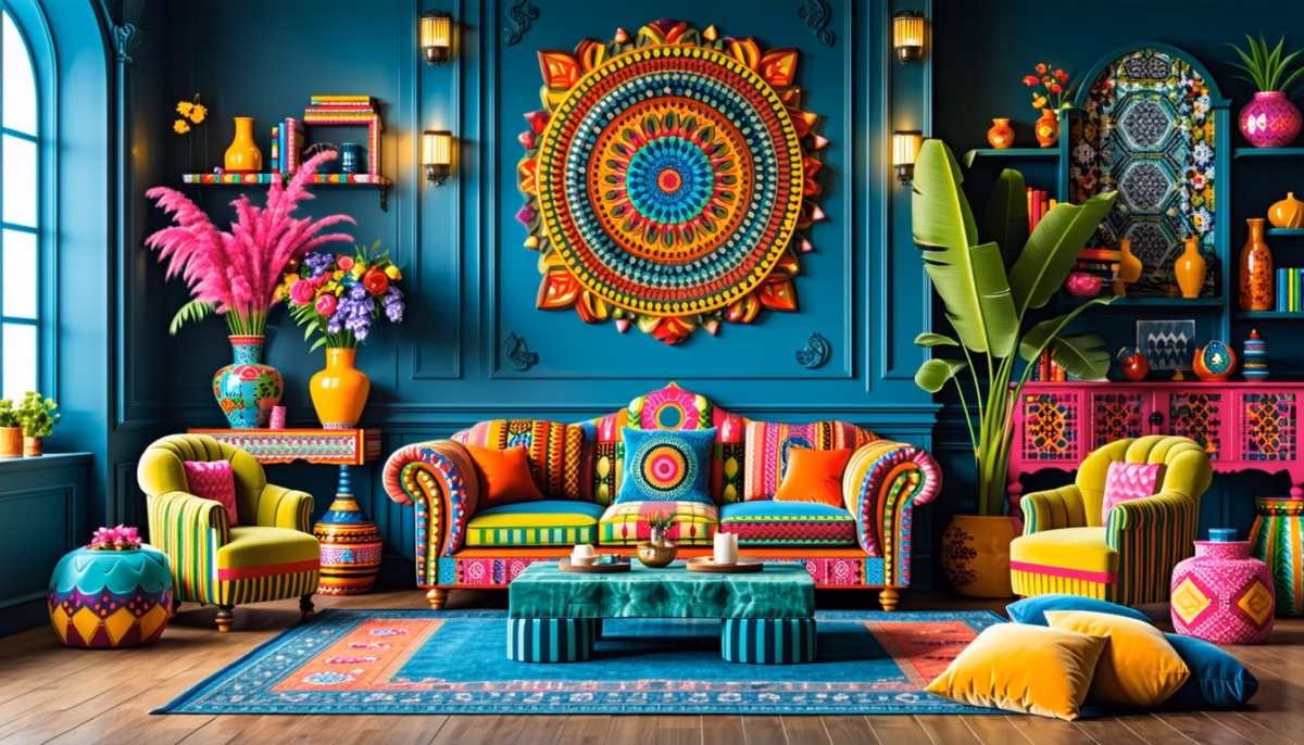 Explosão de Cores: Maximalismo Criativo sem Medo - inspiração