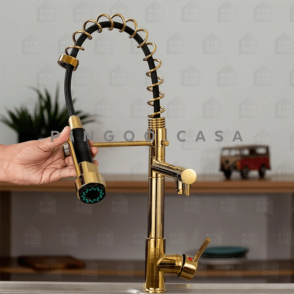 Dourada: Luxo e Glamour para Cozinhas Sofisticadas - detalhe